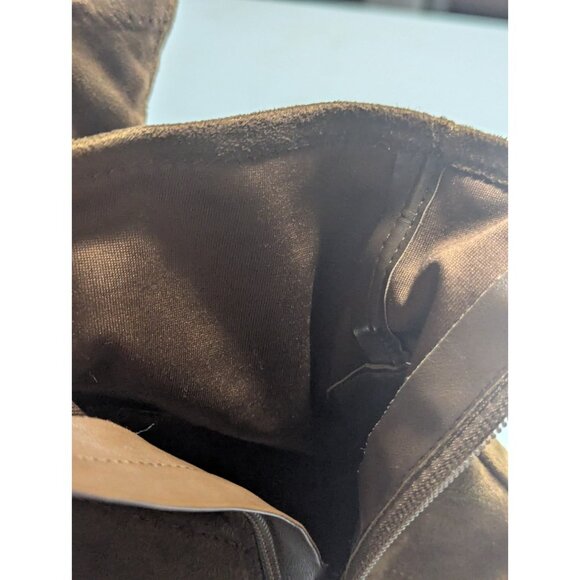 Nine West Women's Size 7.5M Brown  Faux Suede Comfort Heeled Career Ankle Boots - Picture 6 of 9